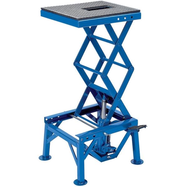 Rubber Platform Manual 360 Lbs Air Powered Motorcycle Lift
