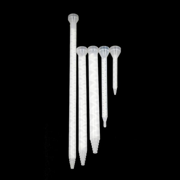 3/8" Inside Diameter with a 18 Section Element Disposable Static Mixing Nozzle for 600ml 1:1 Two Component Dispenser Tube