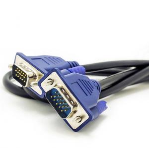 China 2M VGA Monitor Cables  3+2 Male To Male Vga Cable With Blue Plug on sale