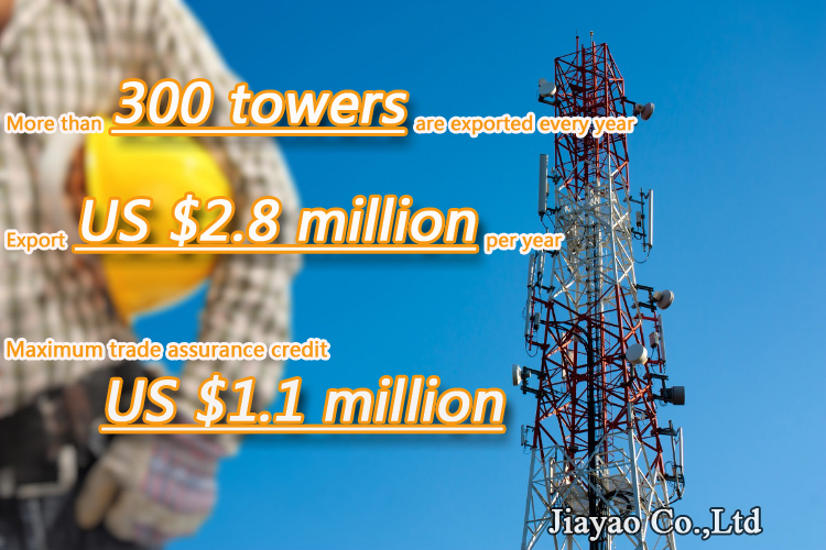 Solar Powered Antenna Tower Self Supporting Galvanized 20 30 40M 4G 5G Off Grid Telecom Mast