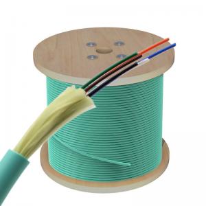 China 6 Core Multimode OM3 OM4 Fiber Optic Cable Indoor Optical Fiber Cabling on sale