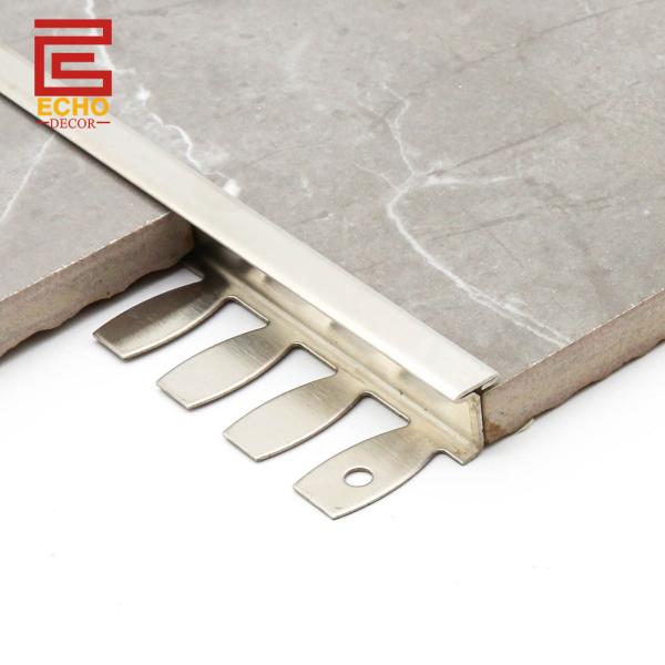 Metal Curved Flexible Floor Transition Strips For Tile Or Wood Laminate Flooring