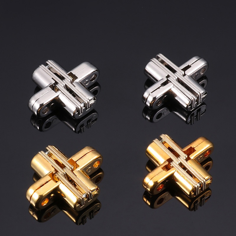 Factory Direct Concealed Aluminium Hidden Door Hinge 180 Automatic Closing Three-Dimensional Adjustable Soft Close 4-Hole Door