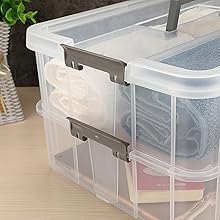 Plastic Storage Euro Logistics Box Stackable Design Lidded Covered Lidded Covered Rectangular Euro Size High Performance Esd Stackable Plastic Storage