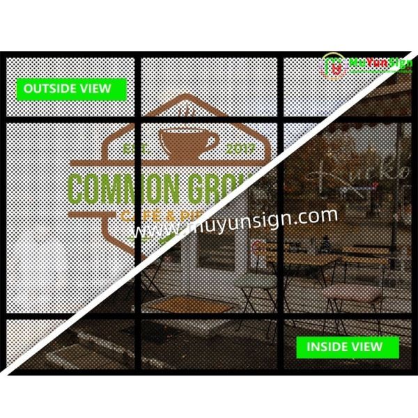 One Way Vision Perforated Film Printable Adhesive Vinyl For Metro Wraps