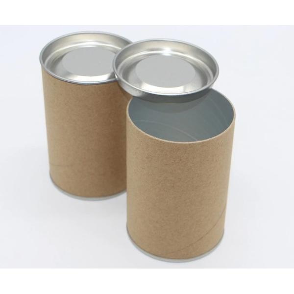 Cylinder Cardboard Tube 154 Mm Embossed Tinplate Lid