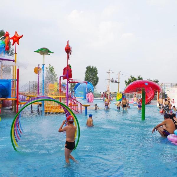 Fiberglass Multiple Colored Water Park Buckets Amusement Water Park Spray Toys