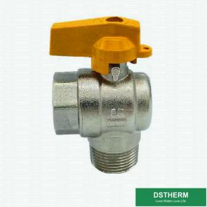 China 1/2 - 4 Standard Forged High Pressure Brass Ball Valve For Gas Pipe on sale