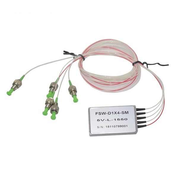 5V Latching Control 1x4 1x8 Mechanical Fiber Optic Switch