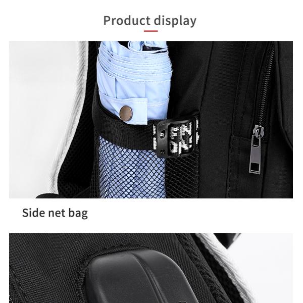 Wholesale custom fluorescent logo boys waterproof bookbag durable luminous student school bags backpack for men
