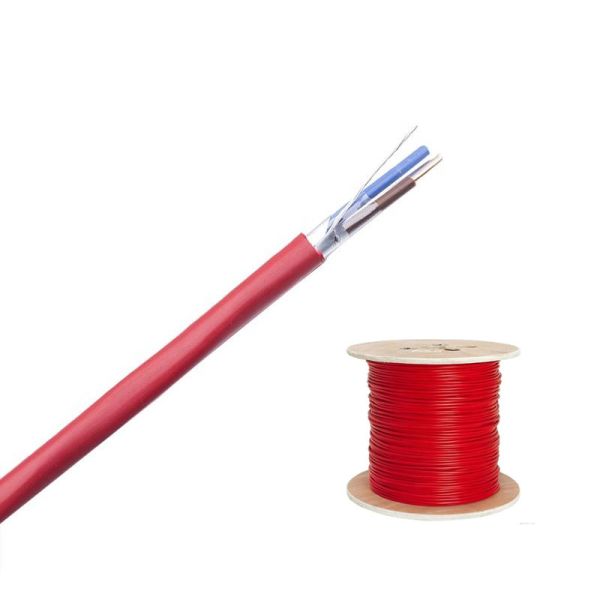LSZH Fire Resistant Cable 16 AWG 2 Core Fire Alarm Cable With Bare Copper Conductor
