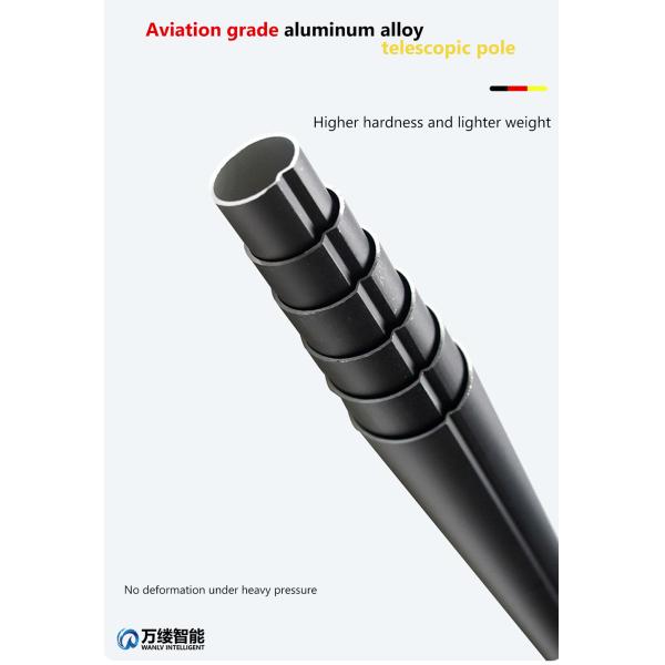 Aluminum Alloy/Carbon Fiber Solar Panel Cleaning Equipment with Brush and Telescopic Pole