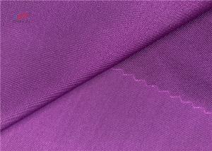China Purple Smooth Hand feel 210gsm 80 Polyester 20 Spandex Fabric For Yoga Leggings on sale