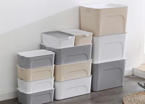 China different size pp plastic storage box with lid plastic box for household storage on sale