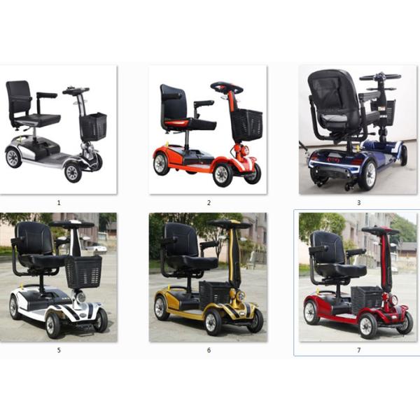 Folding 4 Wheel Electric Scooter 250 W Motor With 20Ah Battery CE Approval