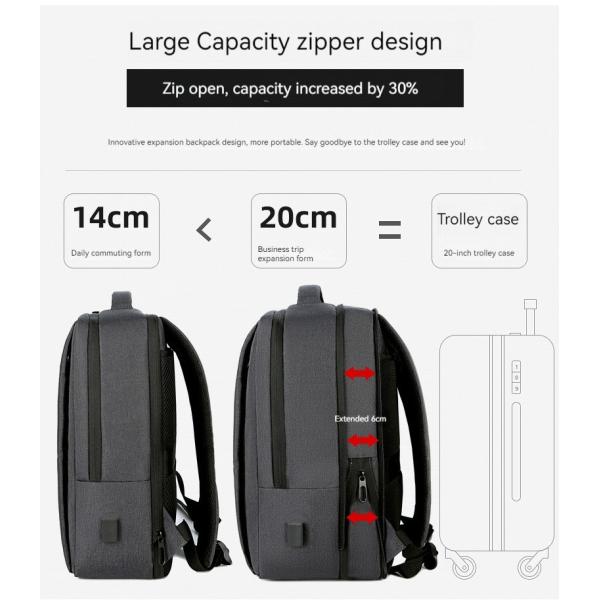 Custom Logo Business Backpack with Large Capacity and Anti-Theft Oxford Material
