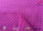 75D DTY Yarn Polyester Tricot Mesh Fabric , Sports Mesh Material Customized