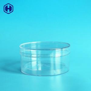 China Empty Round Food Grade Plastic Containers Mix Biscuits Cookies Packaging on sale