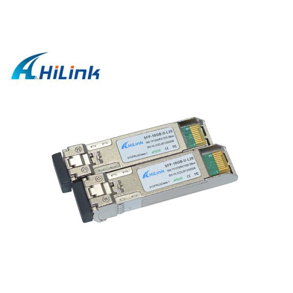 10G Sfp Optical Module Single Fiber LC/SC Connector 1270/1330nm 20km DOM