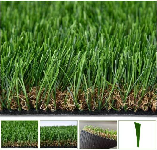 Custom UV Resistant 43 mm Pile Height 200 Stitches/m Density Artificial Grass Synthetic Turf for Landscape