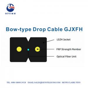 China GJXFH OM1 Single Mode Fiber Optic Cable on sale