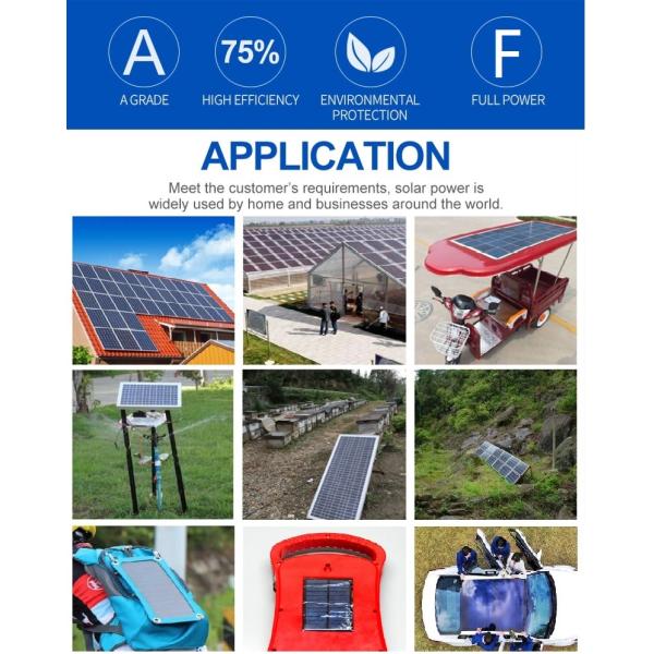 5.5V Strip Solar Photovoltaic Panel 0.6W Customizable Mini Epoxy Solar Panel ZW-8454