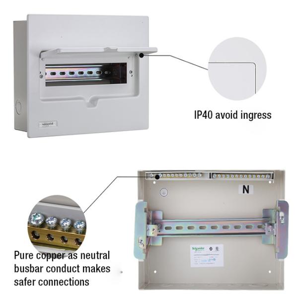 Metal Industrial Power Distribution Board 20 Ways For MCB RCBO 220V-380V 220/110V