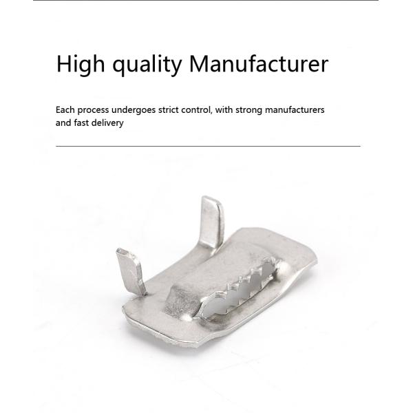 Ear Teeth Stainless Steel Buckles For SS Band Strips SS304 SS201 3-25mm