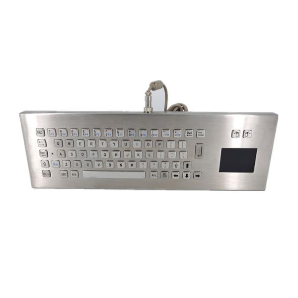 Desktop IP65 IK07 Protection Keyboard With Trackpad 65 Keys