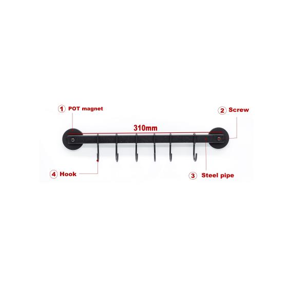 Rubber Coated Paint Magnet Hook for BBQ Protection Precise System /- 0.1mm Tolerance ±1mm