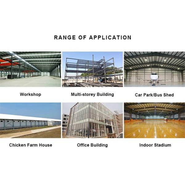 Steel Structures 1000 Square Meter Warehouse Building Pre Fabricated Steel Building Metal Building Kits