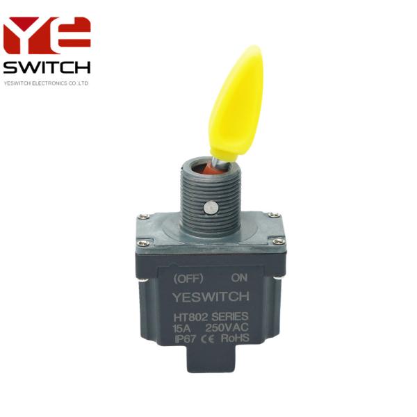 Heavy-Duty Industrial Toggle Switch (OFF)-ON SPST IP68 For Construction Machinery