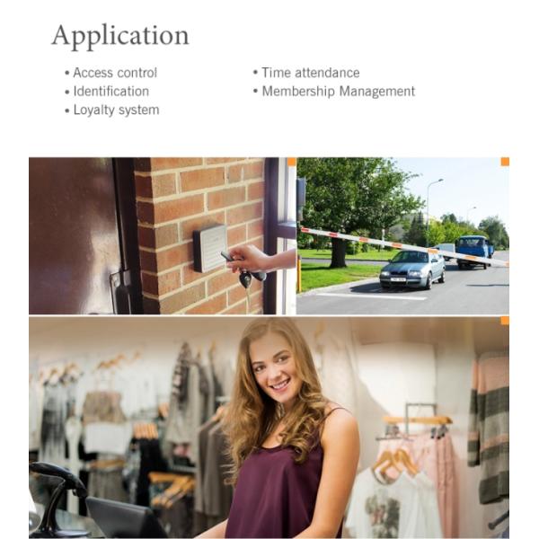 Access Control Printable 13.56MHz IC M1 S50 Keyfobs Tags Smart RFID Key Finder Card Keychain ABS Waterproof