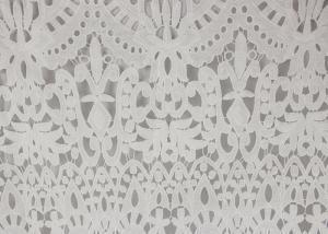 Buy cheap 120cm Wide Polyester Water Soluble Lace Fabric , Eyelet Vintage Lace Fabric product