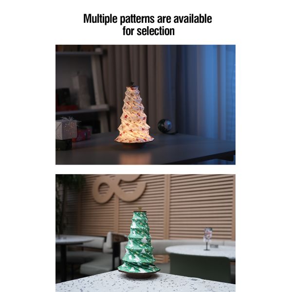 IP20 Waterproof Christmas Paper Lamp Bluetooth Tree Lights Decoration 40.7cm