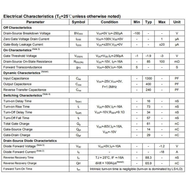01P18 TO-263 Mosfet Power Transistor