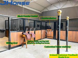 Buy cheap Powder Coating Indoor 28mm Bamboo Pine Wooden Horse Stalls product