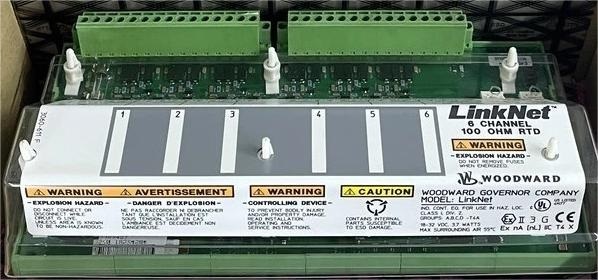 Woodward 9905-970 LinkNet 6-Channel Input Module with 1-Year Warranty and 300mm Length for Industrial Applications