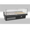 Supermarket deli refrigerator fresh meat display counter curved glass deli dispaly case for sale