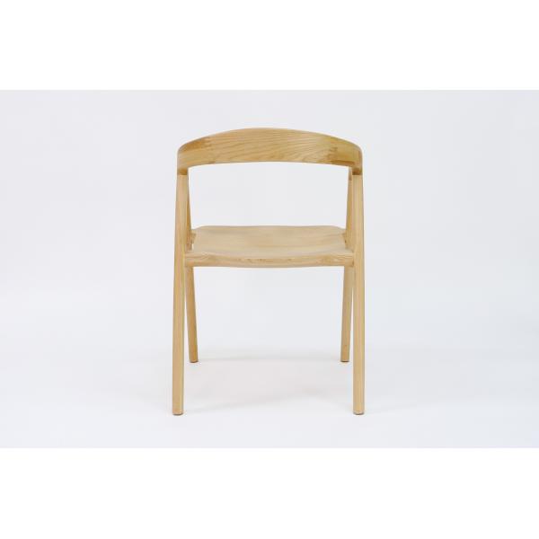 Solid Wood Dining Chair with Nitrolacquer Finish and NO Folded Design at Reasonable in Ash Wood