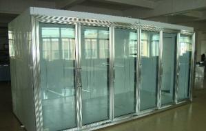 Buy cheap Back Side Loading Glass Door Freezer Large Capaciy Remote System Copeland Compressor product