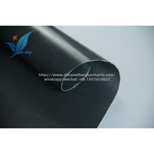 Black Silicone Coated Fiberglass Fabric Heavy Duty Industrial Use