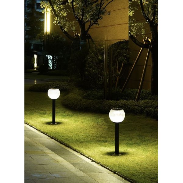 Solar column head Light Outdoor Waterproof for Park Community Wall Villa Courtyard Gate Spherical Column lamp
