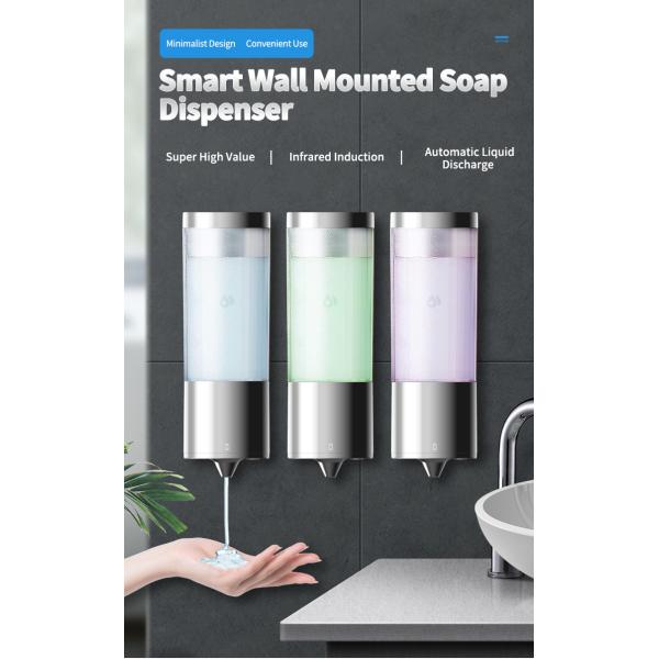 Luxury 3 In 1500ml Shower Shampoo And Soap Dispenser Automatic Foam Soap Dispenser