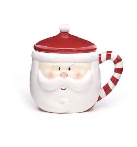 Buy cheap Christmas 3d Mug Santa Shaped Ceramic Santa Coffee Christmas Gift Hand Painting Santa Claus Mug Porcelain Mugs product