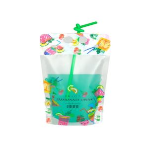 China 100ml / 200ml  Transparent Stand Up Pouches Full Color Printing With Zipper on sale