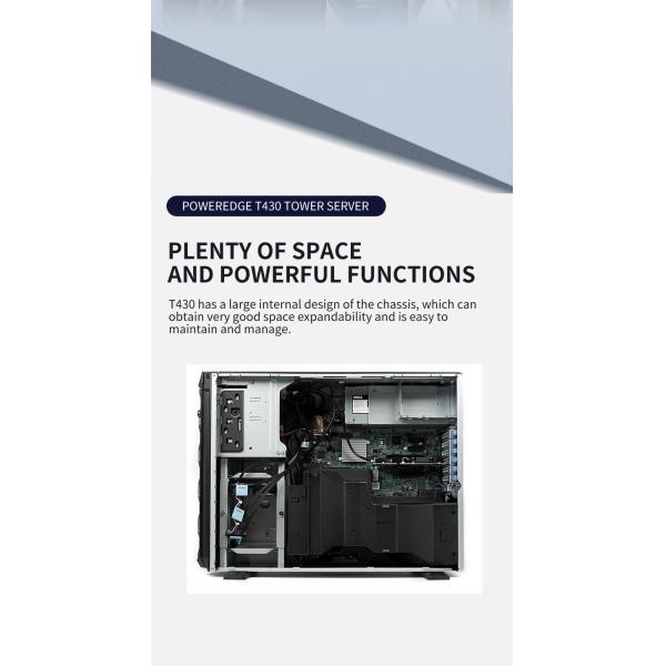 PowerEdge T430 5U Tower Rackmount Storage Server Intel Xeon E5-2600V3 E5-2600V4 Network Server