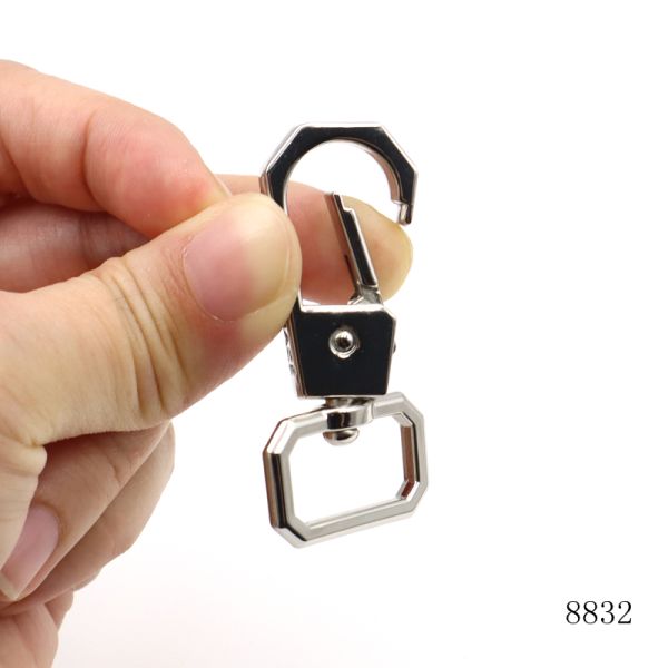 Unique Design Bag Swivel Snap Hook Hexagonal Carabiner Custom Logo Bag Hardware Hook