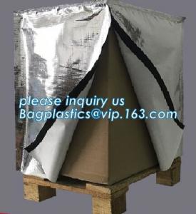 China Reflective Bubble Foil Blanket for pallet cover, Thermal insulated pallet cover aluminum foil insulation bag container f on sale