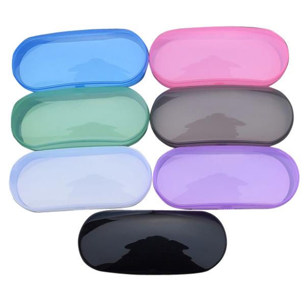 large size plastic transparent sunglasses box for kids ,woman and man with cheap price and small MOQ